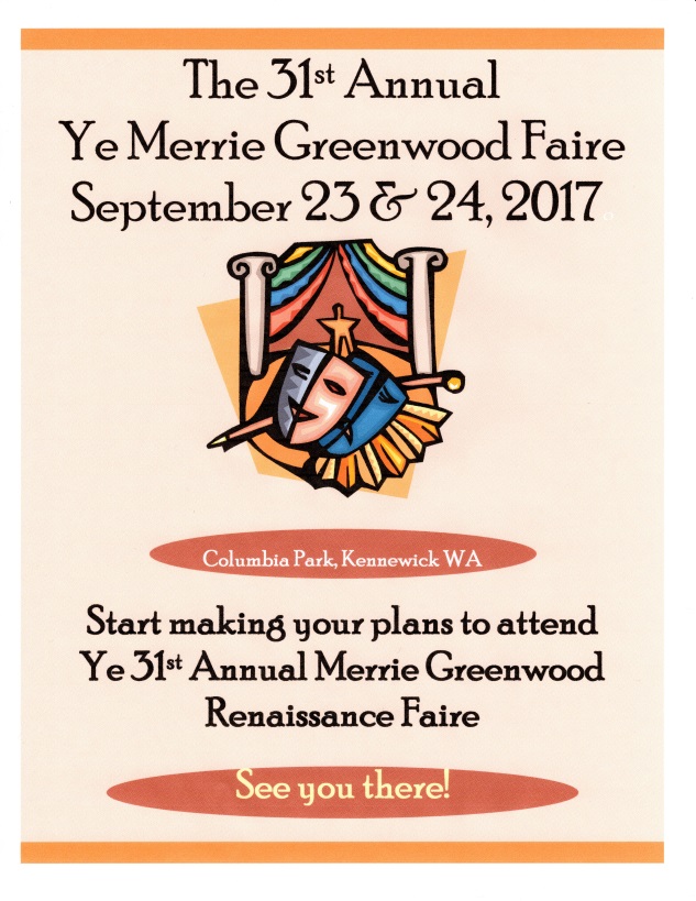2017 Ye Merrie Greenwood Faire
